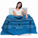 carolina panthers striped pattern blue blanket latest model