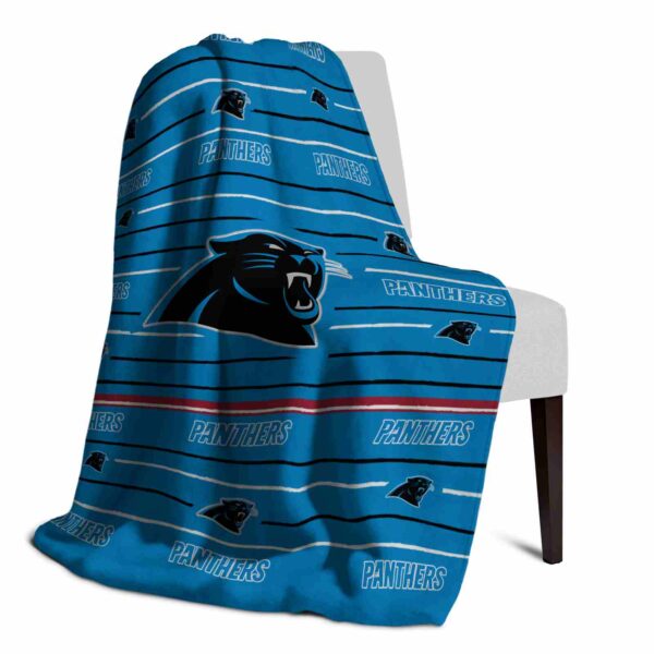 carolina panthers striped pattern blue blanket top rated