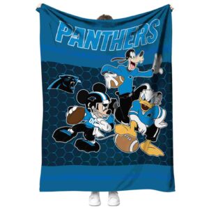 carolina panthers three musketeers blue blanket best selling