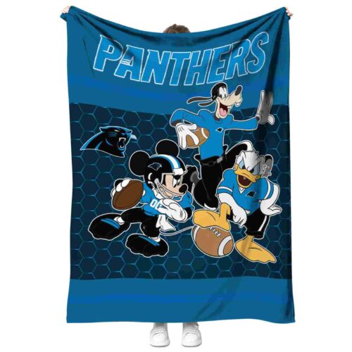 carolina panthers three musketeers blue blanket best selling