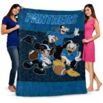 carolina panthers three musketeers blue blanket best selling