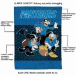 carolina panthers three musketeers blue blanket best selling