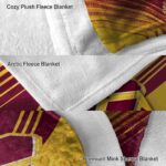 central michigan chippewas diagonal stripes maroon blanket best selling
