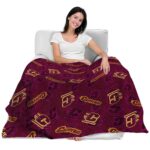 central michigan chippewas diehard fans maroon blanket best selling