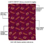 central michigan chippewas diehard fans maroon blanket best selling