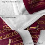 central michigan chippewas fan pride maroon blanket premium grade