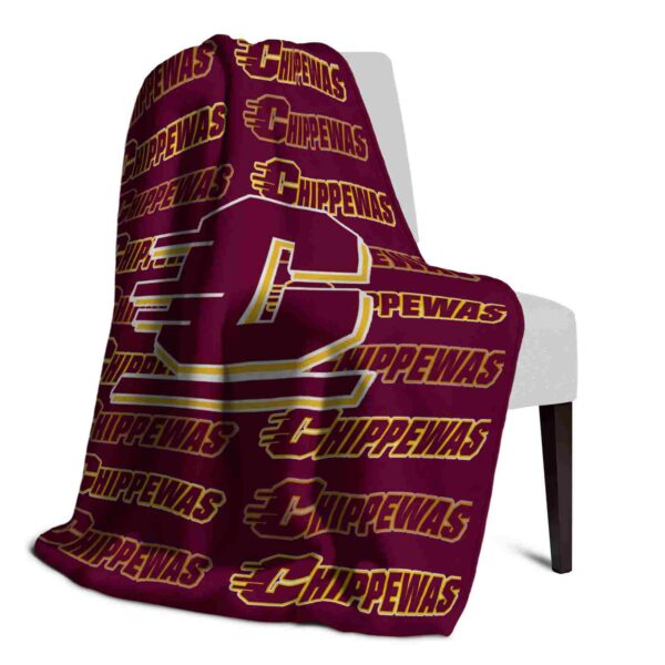 central michigan chippewas fan pride maroon blanket top rated
