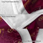 central michigan chippewas fan spirit maroon blanket premium grade