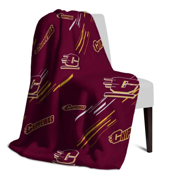 central michigan chippewas fan spirit maroon blanket top rated