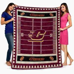 central michigan chippewas football field maroon blanket fashion forward