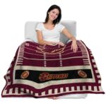 central michigan chippewas football field maroon blanket latest model