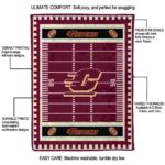 central michigan chippewas football field maroon blanket new arrival