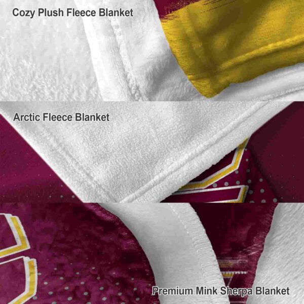 central michigan chippewas gradient dots maroon blanket premium grade
