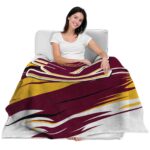 central michigan chippewas paint streaks maroon white blanket latest model