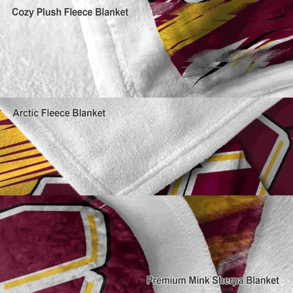 central michigan chippewas paint streaks maroon white blanket premium grade
