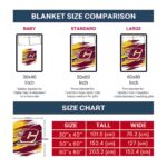 central michigan chippewas paint streaks maroon white blanket trendy