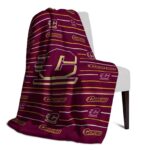 central michigan chippewas striped pattern maroon blanket top rated