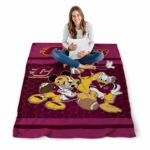 central michigan chippewas three musketeers maroon blanket best selling