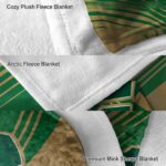 charlotte 49ers diagonal stripes green blanket premium grade