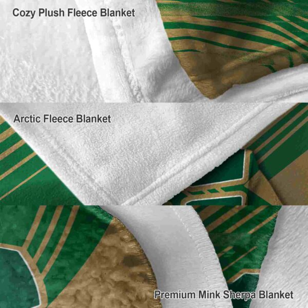 charlotte 49ers diagonal stripes green blanket premium grade