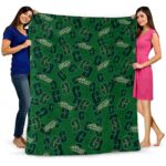 charlotte 49ers diehard fans green blanket fashion forward