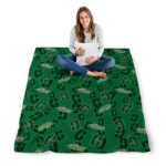 charlotte 49ers diehard fans green blanket high quality