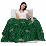 charlotte 49ers diehard fans green blanket latest model