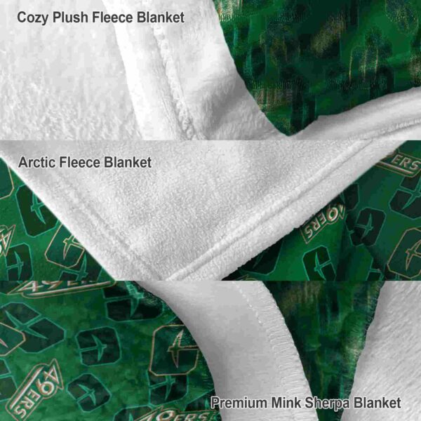 charlotte 49ers diehard fans green blanket premium grade
