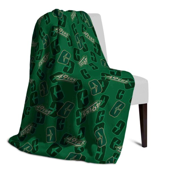 charlotte 49ers diehard fans green blanket top rated