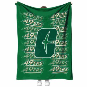 charlotte 49ers fan pride green blanket best selling