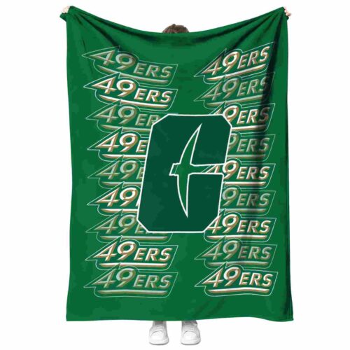 charlotte 49ers fan pride green blanket best selling