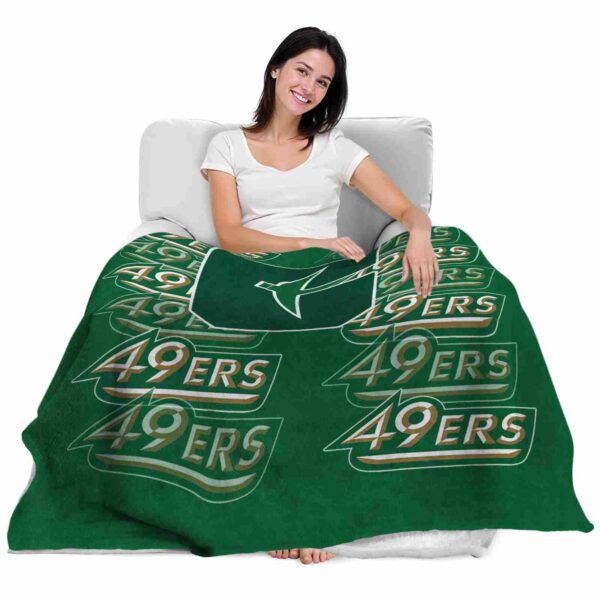 charlotte 49ers fan pride green blanket latest model