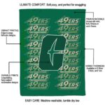 charlotte 49ers fan pride green blanket new arrival