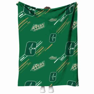 charlotte 49ers fan spirit green blanket best selling