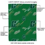 charlotte 49ers fan spirit green blanket best selling