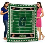 charlotte 49ers football field green blanket fashion forward