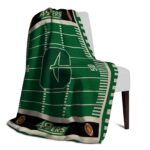 charlotte 49ers football field green blanket top rated