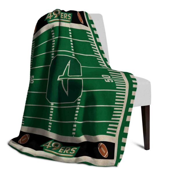 charlotte 49ers football field green blanket top rated