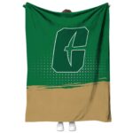 charlotte 49ers gradient dots green blanket best selling