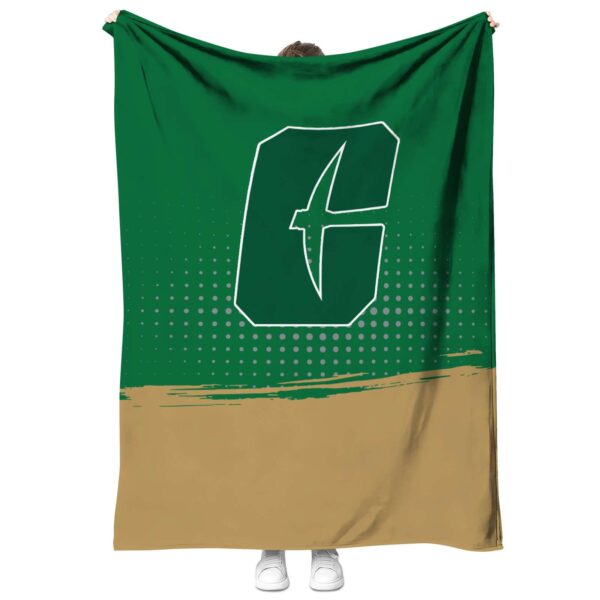 charlotte 49ers gradient dots green blanket best selling