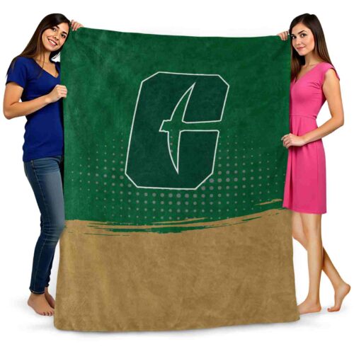 charlotte 49ers gradient dots green blanket fashion forward