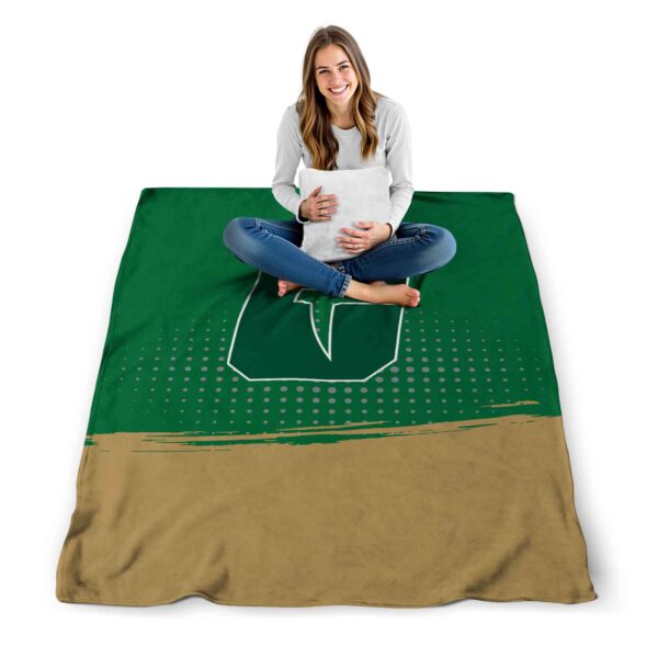 charlotte 49ers gradient dots green blanket high quality