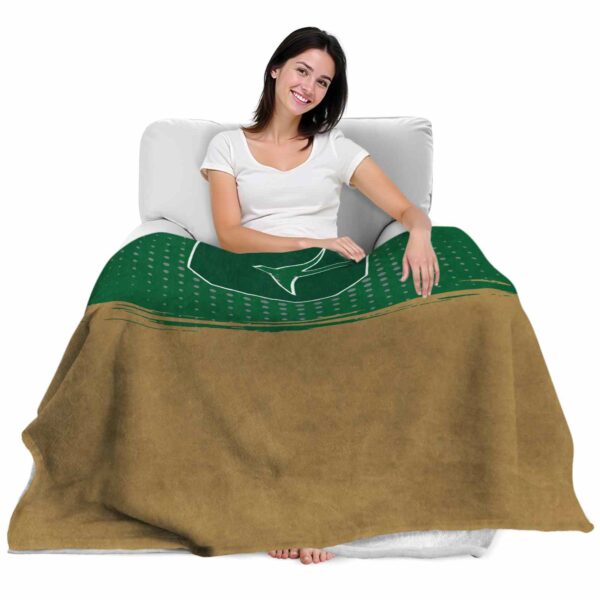charlotte 49ers gradient dots green blanket latest model