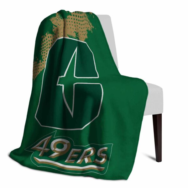 charlotte 49ers grunge texture green blanket top rated