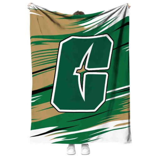 charlotte 49ers paint streaks green white blanket best selling