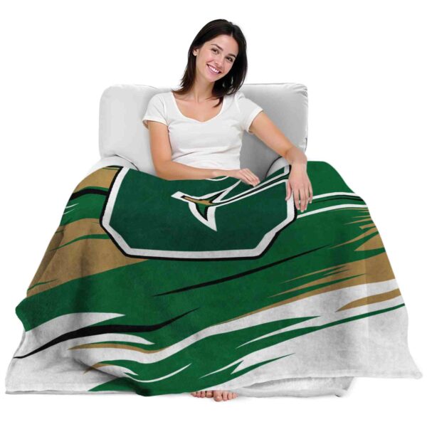 charlotte 49ers paint streaks green white blanket latest model