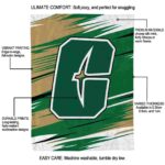 charlotte 49ers paint streaks green white blanket new arrival