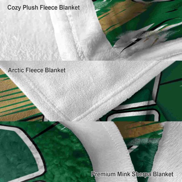 charlotte 49ers paint streaks green white blanket premium grade