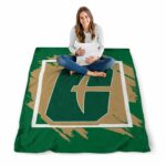 charlotte 49ers splatter effect green blanket best selling