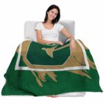 charlotte 49ers splatter effect green blanket best selling